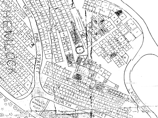 Original Oak cemetery map scan