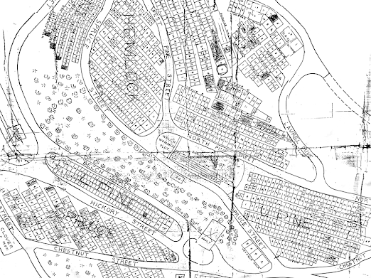 Original Cemetery Overview cemetery map scan